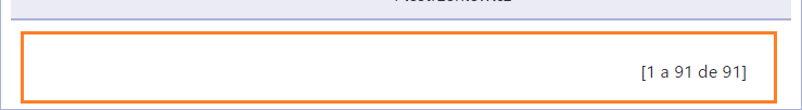 Exemplo da barra de ferramentas do form ao utilizar a paginação total