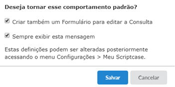 Definição de padrão na criação de formulário automático