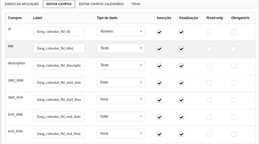 Listagem de campos no processo de criação de calendario1