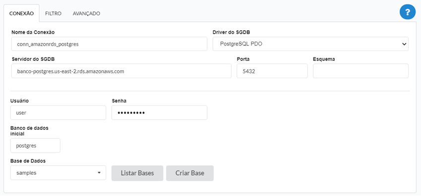 Conectando ao banco de dados