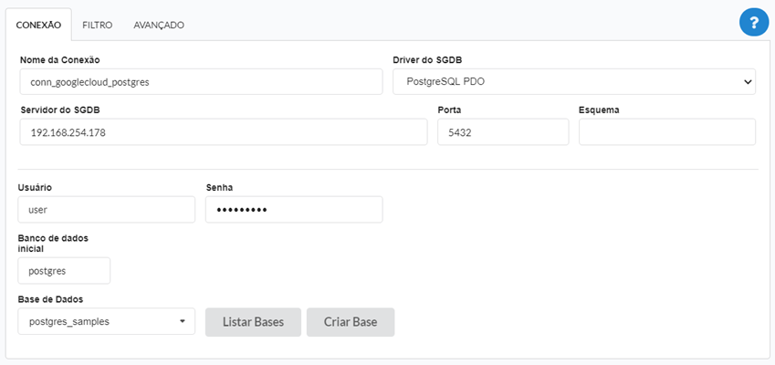 Conectando ao banco de dados