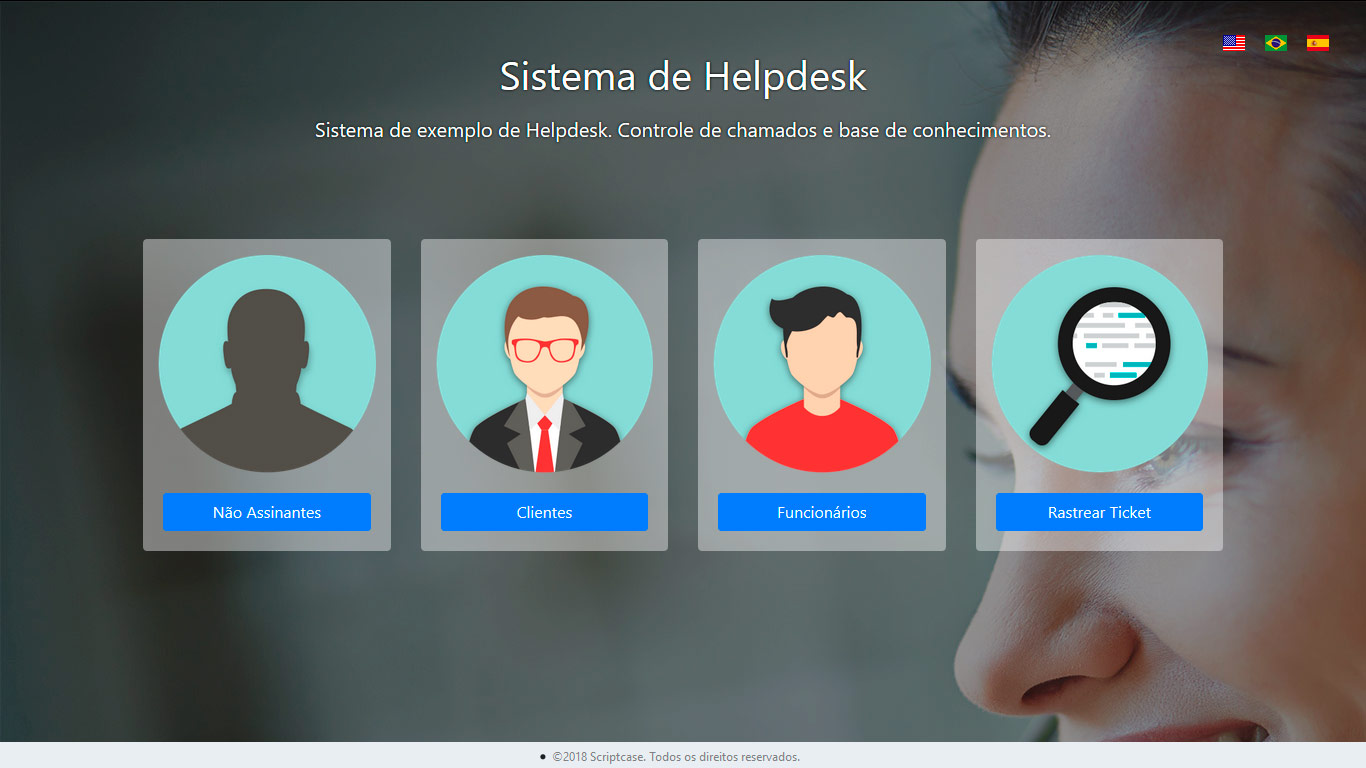 Screenshot aplicação Scriptcase